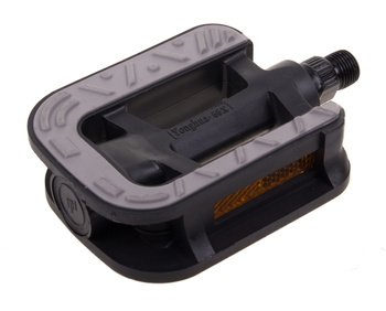 Pedały antypoślizgowe z tworzywa 9/16" czarne-łożyska kulkowe