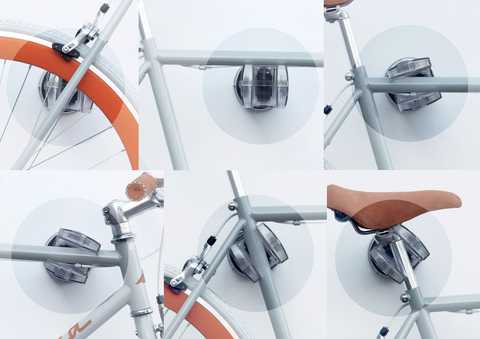 Rowerowy wieszak ścienny Cool Bike Rack brązowy