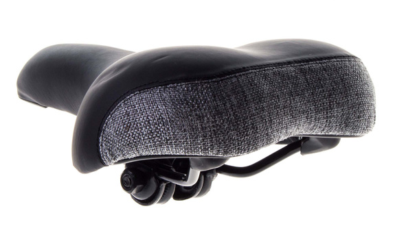 Siodło City Selle Mio SM-1125 B czarne szary tył