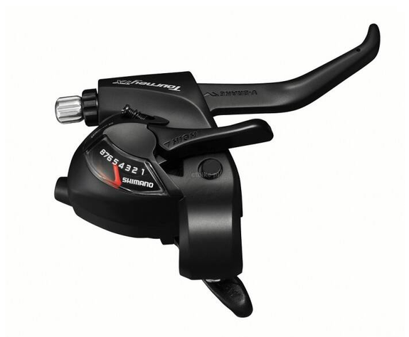 Dźwignia przerzutki hamulca ST-TX800 8-rzędowa prawa V-Brake czarna