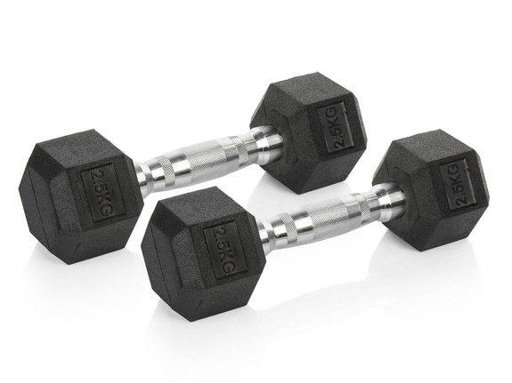 Zestaw hantli Hexagonalnych Vivo 2 x 2,5 kg