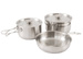 Zestaw garnków Outwell Supper Set M - silver