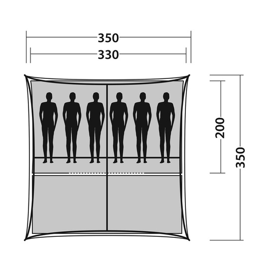 Namiot 6 - osobowy Easy Camp Camp Shelter