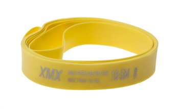 Opaska na obręcz PVC 27,5" 18x584 mm żółta, wzmocnione pvc
