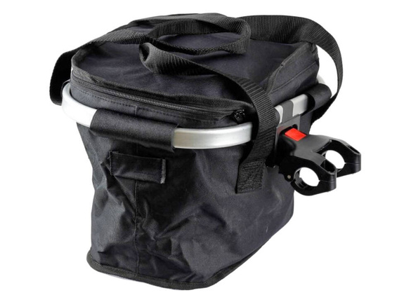 Kosz rowerowy na przód HT-415A czarny