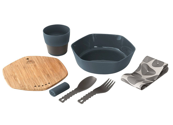 Zestaw naczyń kempingowych Robens Leaf Meal Kit - ocean