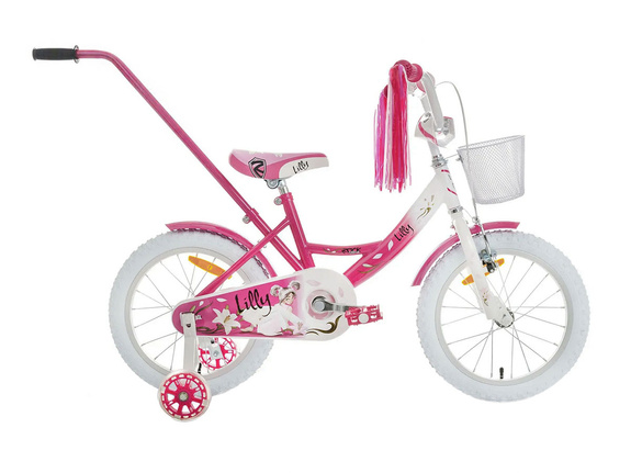 Rower dziecięcy ROCK KIDS LILLY 20" różowo-biały