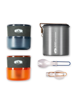 Zestaw naczyń turystycznych GSI Outdoor Halulite MicroDualist
