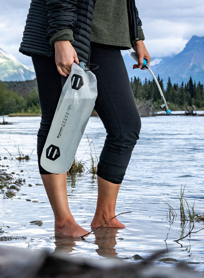 Bukłak na wodę HydraPak Seeker+ 6L Gravity Filter Kit - clear