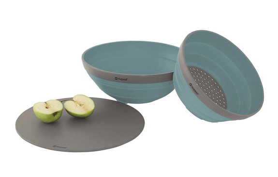 Zestaw naczyń Outwell Collaps Bowl & Colander Set - classic blue