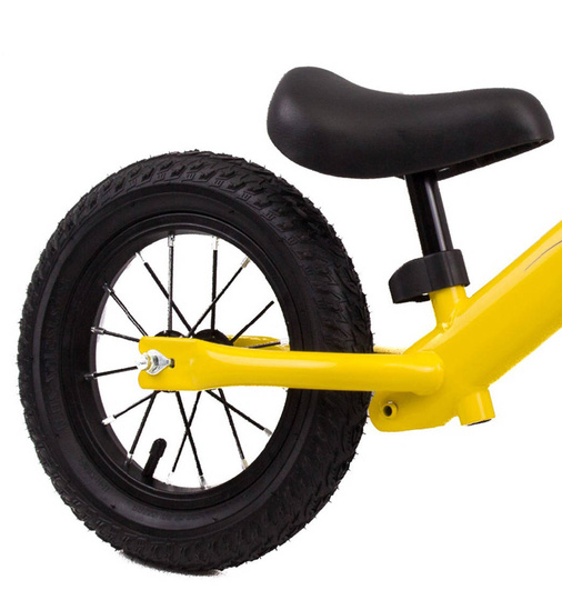 Rowerek biegowy Vivo V5025 12" pompowane koła yellow-black 