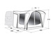 Namiot do kampera Outwell Newburg 160 Air - grey