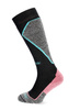 Damskie skarpety narciarskie Bridgedale Ski Mid+ Merino P Pattern - blk/crl