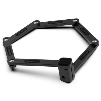 Zapięcie rowerowe składane Gerda FOLD 840W SE BLACK 84 cm