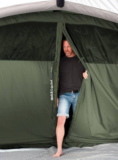 Namiot dmuchany rodzinny 7-osobowy Outwell Jacksondale 7PA (3 sypialnie, 4000 mm)