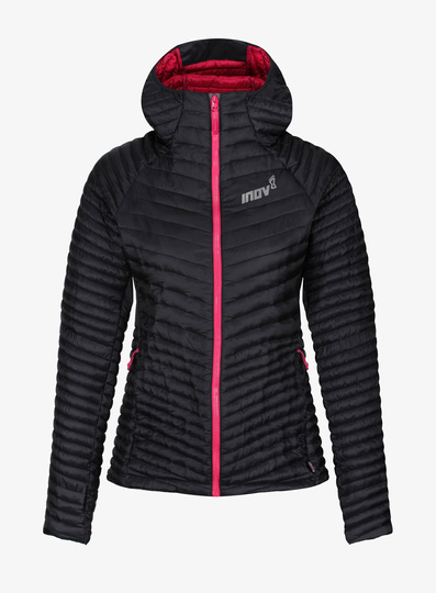 Kurtka do biegania damska Inov-8 Thermoshell Pro FZ - black/pink
