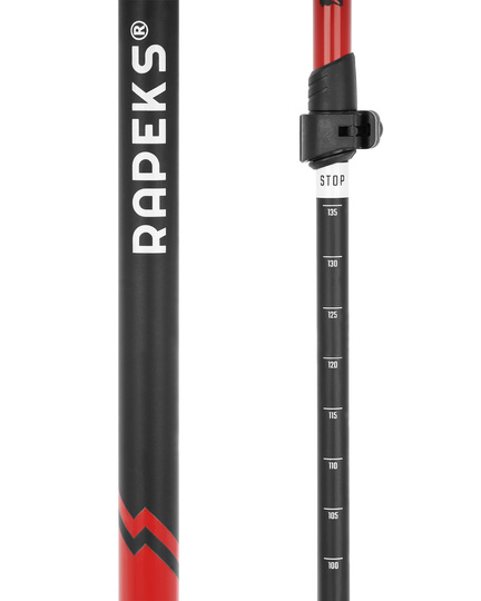Kije trekkingowe RAPEKS TREK LIGHT (czerwone)