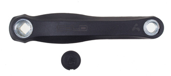 Korba lewa Bold 170 mm kwadrat stal-pcv czarna