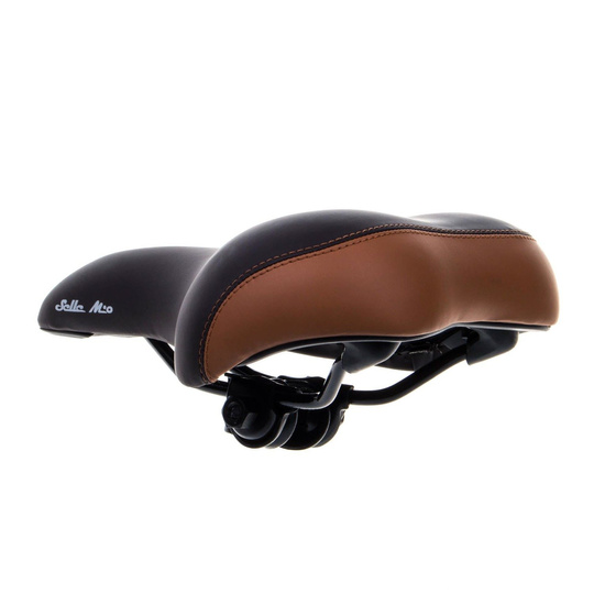 Siodło City Selle Mio SM-1125 ciemny brąz-jasny brąz