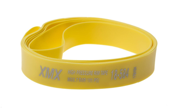 Opaska na obręcz PVC 27,5" 18x584 mm żółta, wzmocnione pvc