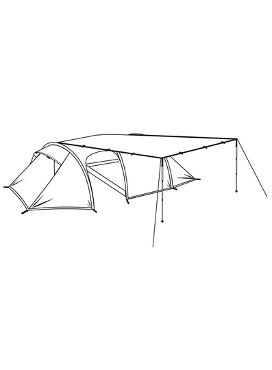 Turystyczny tarp Robens Tarp 4x4 m