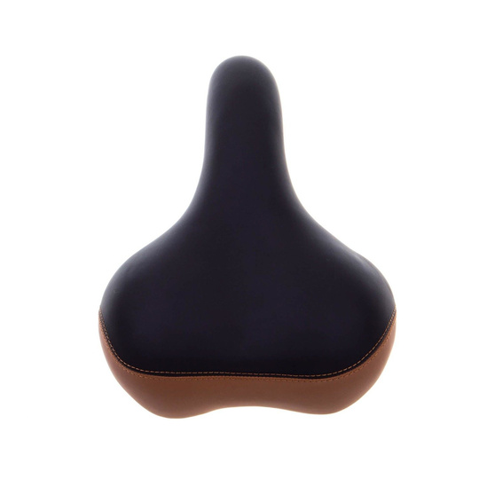 Siodło City Selle Mio SM-1125 ciemny brąz-jasny brąz