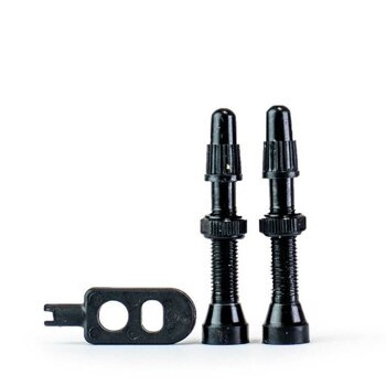 Zawory Trezado do opon bezdętkowych kpl. 2szt z kluczykiem czarne