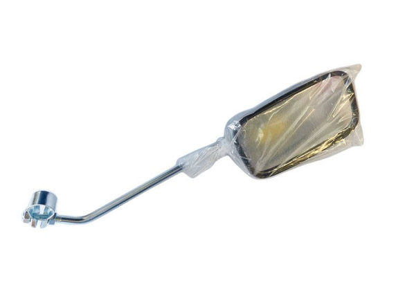 Lusterko rowerowe prostokątne WR długie ramie, mocowane na obejmę