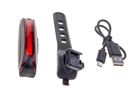 Lampa tylna silicon HL-PR008 USB 20 Chip Led 65 Lm -akum.500mAh