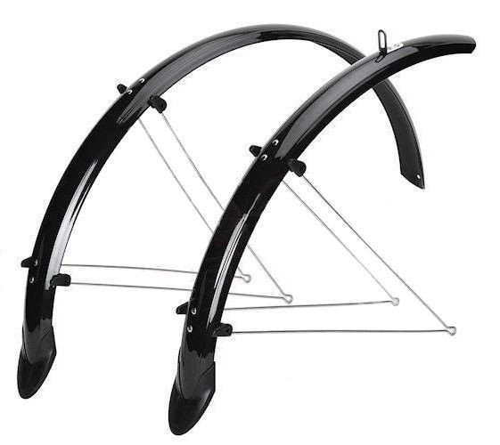 Błotniki Orion 26" x 53 mm czarne - komplet z chlapaczem - produkt ze zwrotu