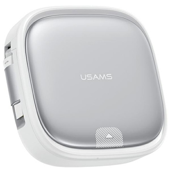 Kabel rozwijany 3w1 z pudełkiem USAMS MicroUSB-USB-C Lightning 60W srebrny US-SJ650