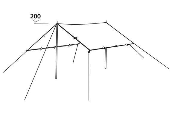 Tarp turystyczny Easy Camp Void Tarp - 3 x 3m