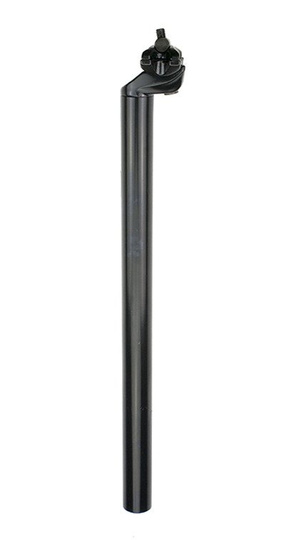 Wspornik siodła 27.2 x 400 mm z jarzmem czarny 