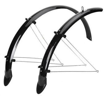 Błotniki Orion 26" x 53 mm czarne - komplet z chlapaczem - produkt ze zwrotu