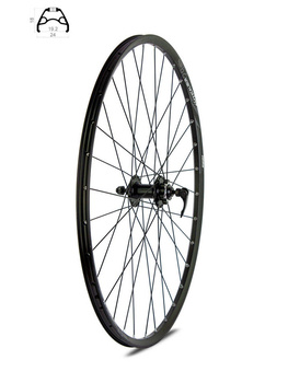Koło przód 26" DISC piasta XMX-A291QF hamulec tarczowy łożyska maszynowe obręcz Rodi Excalibur czarne