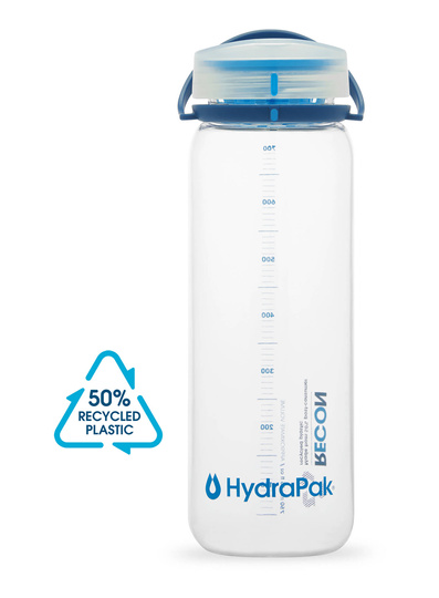 Ekologiczna Butelka HydraPak Recon 750ml - Clear/Navy & Cyan