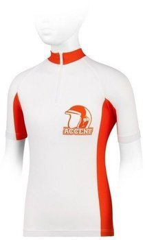 Koszulka chłopięca TOMMY biało-pomarańczowa