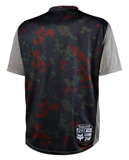 Koszulka rowerowa FOX INDICATOR PRINTS HEATHER graphite