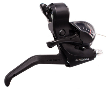 Prawa dźwignia przerzutki hamulca STEF 41 6-rzędowa - czarna