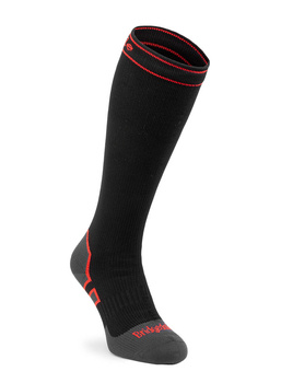 Skarpety wodooszczelne Bridgedale StormSock Heavy Knee - black/red