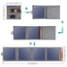 Rozkładana podróżna ładowarka solarna słoneczna fotowoltaiczna 14W z USB 5V / 2,4A panel słoneczny szary Choetech SC004