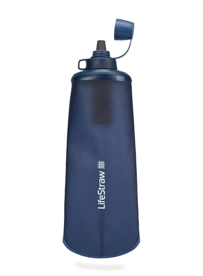  Butelka z filtrem Lifestraw Peak Series Flex Squeeze Bottle 1L - mountain blue