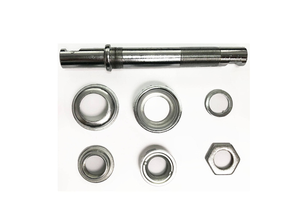 Oś mechanizmu korbowego Thomson/ miski wbijane 40mm,łożyska, oś na klin/Turing,składak/