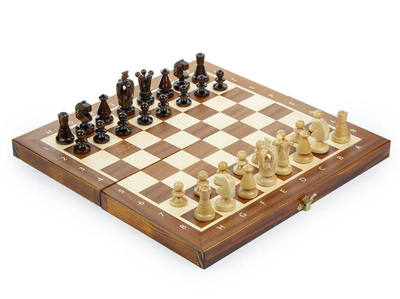 Szachy fornirowane  35 cm