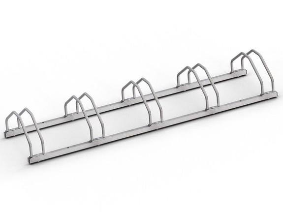 Stojak na rowery ECHO 5 na 5 rowerów, stal nierdzewna 