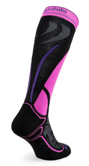 Skarpety narciarskie Bridgedale Ski Midweight Merino P - bl/fluo pink