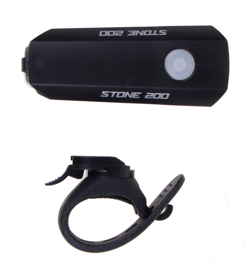 Lampa przednia Verso STONE 200 USB-C 200 lm czarna