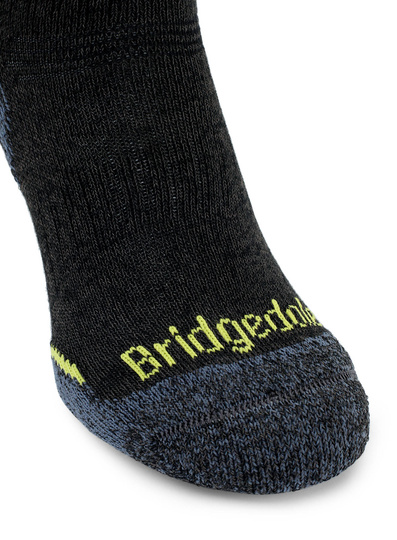 Skarpety trekkingowe Bridgedale Hike Lt T2 Coolmax P Boot - black/lime