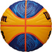 Piłka koszykowa Wilson Fiba 3x3 replica RBR żółto-niebieska WTB1033XB