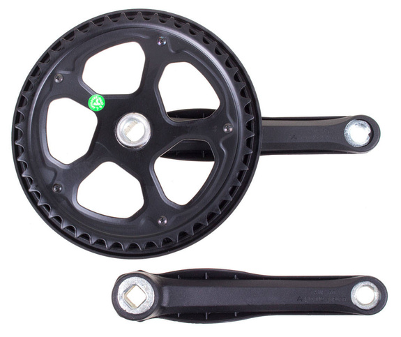 Mechanizm korbowy Amar BOLD 44T 170mm czarny z osłoną